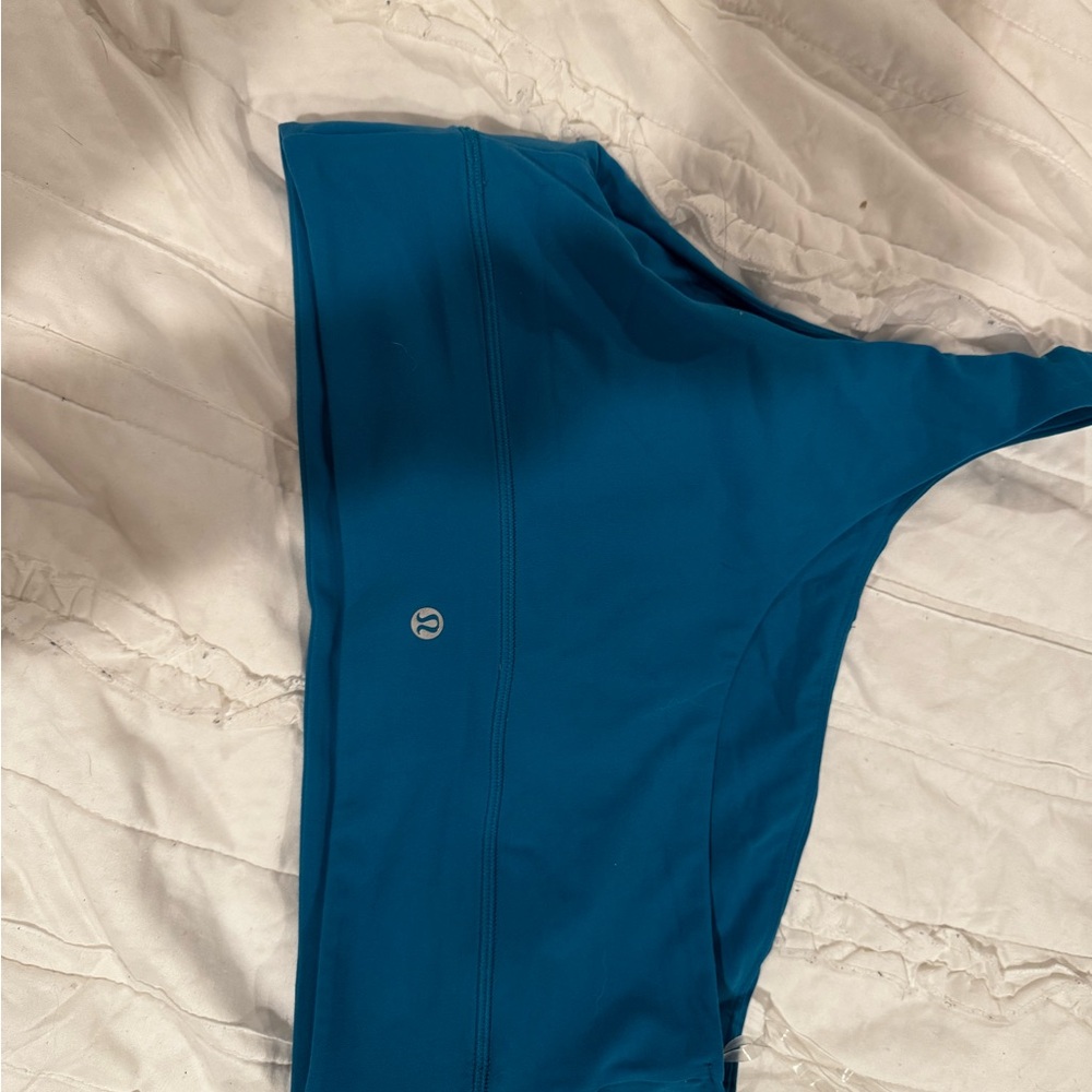 Teal One-Shoulder Lululemon Bra